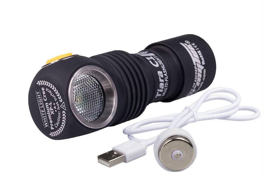 Stirnlampe Tiara C1 mit Kopfband bis 1050 lmCree-LEDUSB102m Leuchtweite 